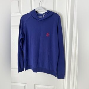 New Holderness and Bourne Blue Mens Golf Hoodie tailored fit Sz M